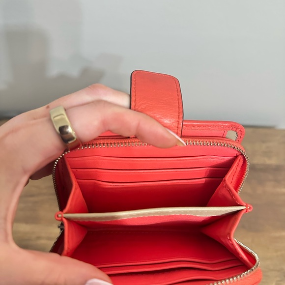 Coach Red Leather Wallet - Picture 2 of 5
